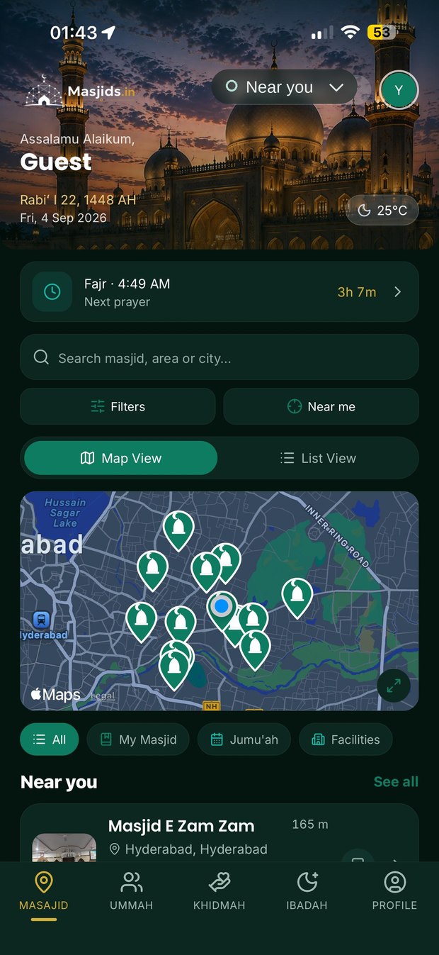 Find a Masjid