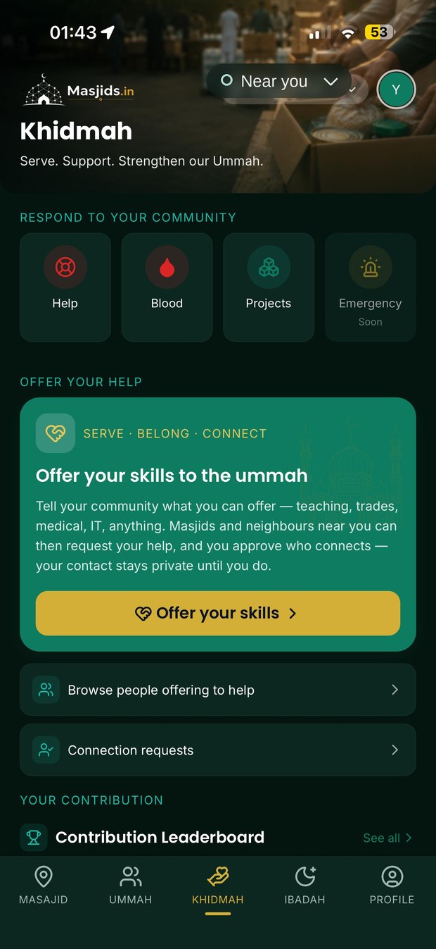 Volunteer and service experience